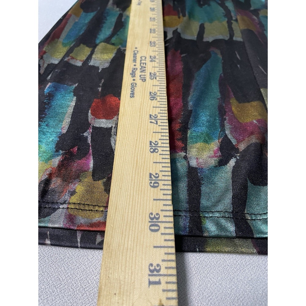 VTG 90's/Y2K Symphony iridescent Multicolor  V neck Bodycon‎ Dress Size Large* - Picture 8 of 8